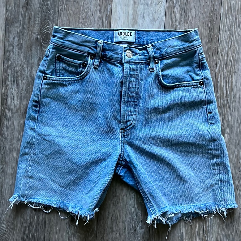Agolde Blue Jean Shorts bermuda